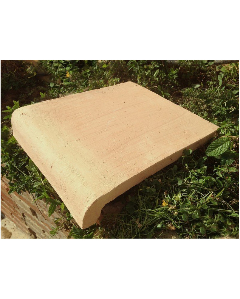 Nez-de-marche Terre cuite fait main Natural 30x34 (vendu à l'unité)