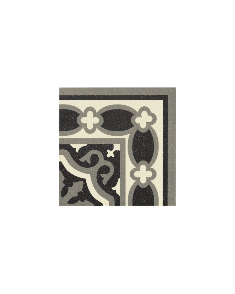 Esquina Florentine Black carreau d'angle 20x20