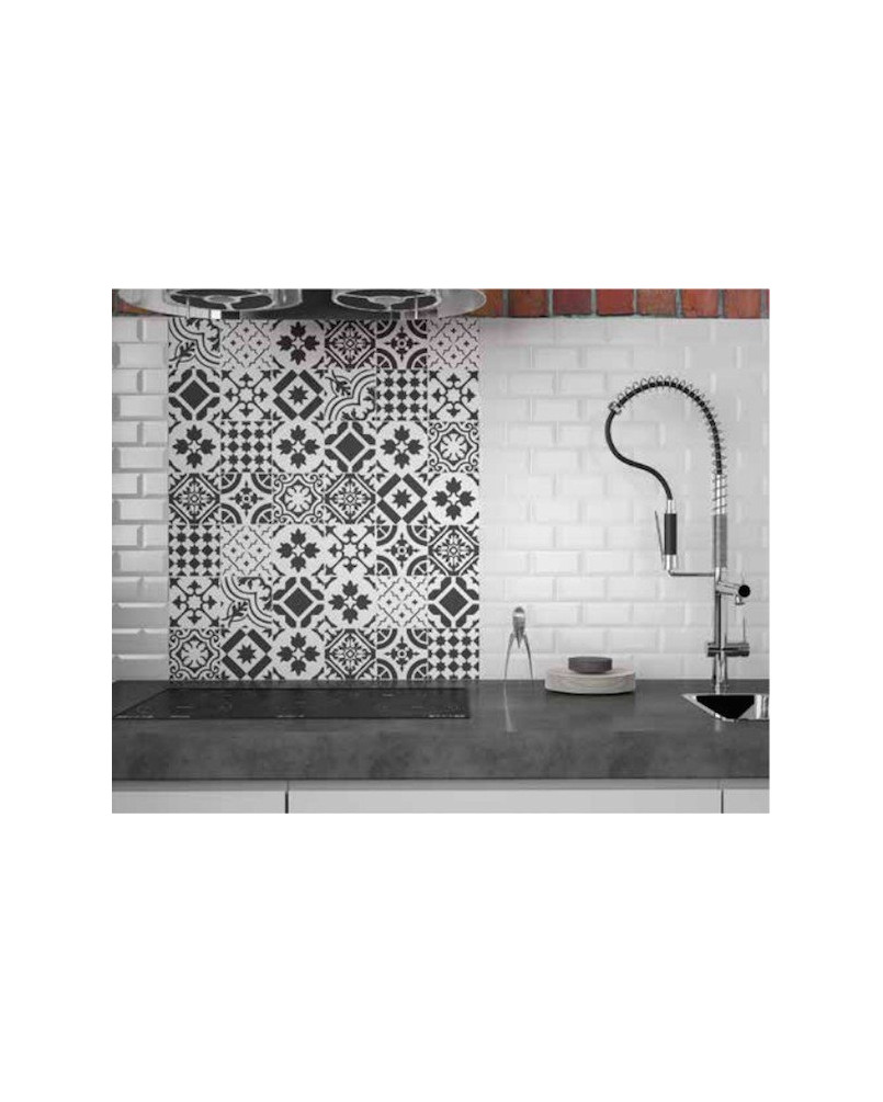 Carrelage Metro 7,5x15 blanc