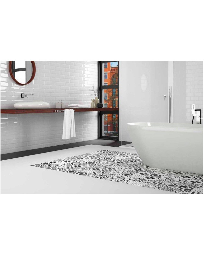 Carrelage Metro 7,5x15 blanc