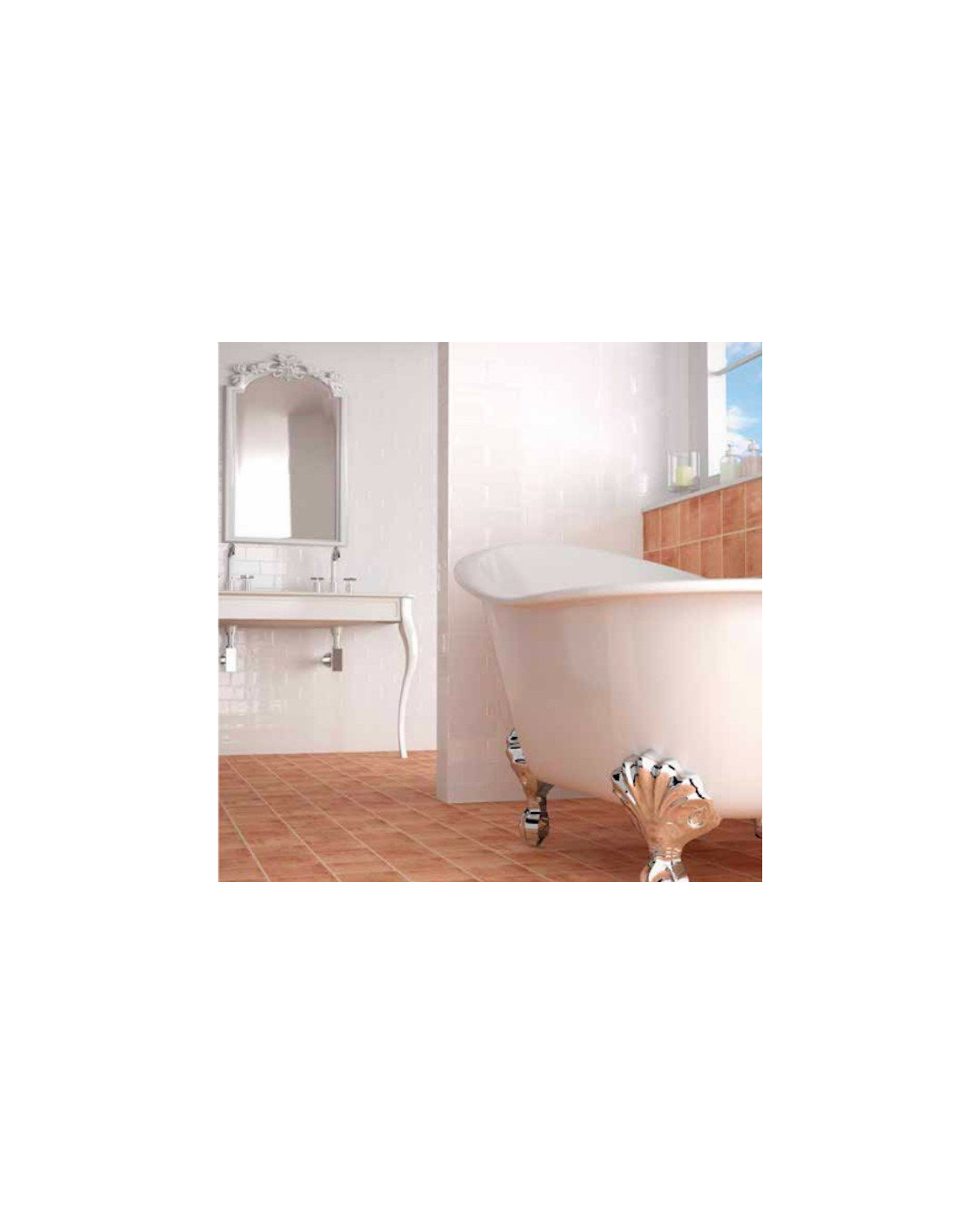 Carrelage Metro 7,5x15 blanc