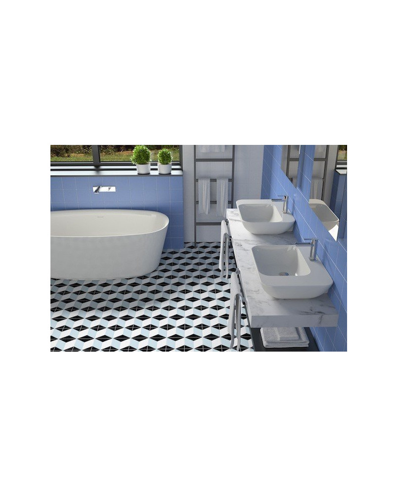 Carrelage Metro 7,5x15 blanc