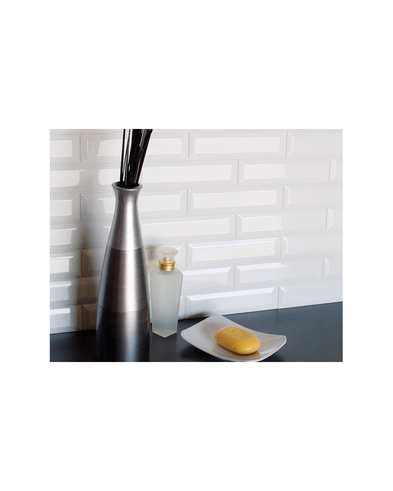 Carrelage Metro 7,5x15 blanc