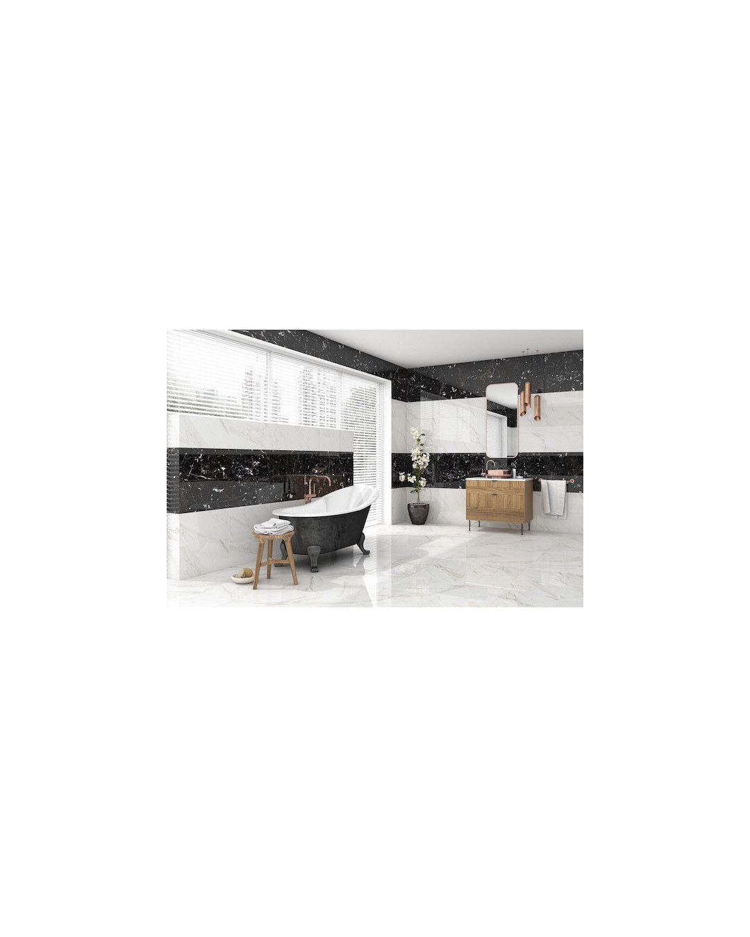 Série blanc mat 25x40 (carton 1,50 m2)