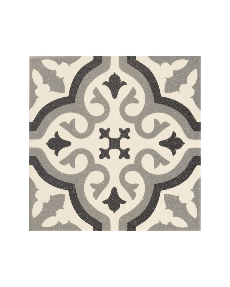 Centro Florentine White motif central 20x20 (carton de 1 m²)