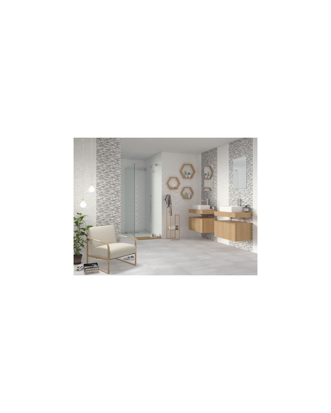 Série blanc mat 25x40 (carton 1,50 m2)