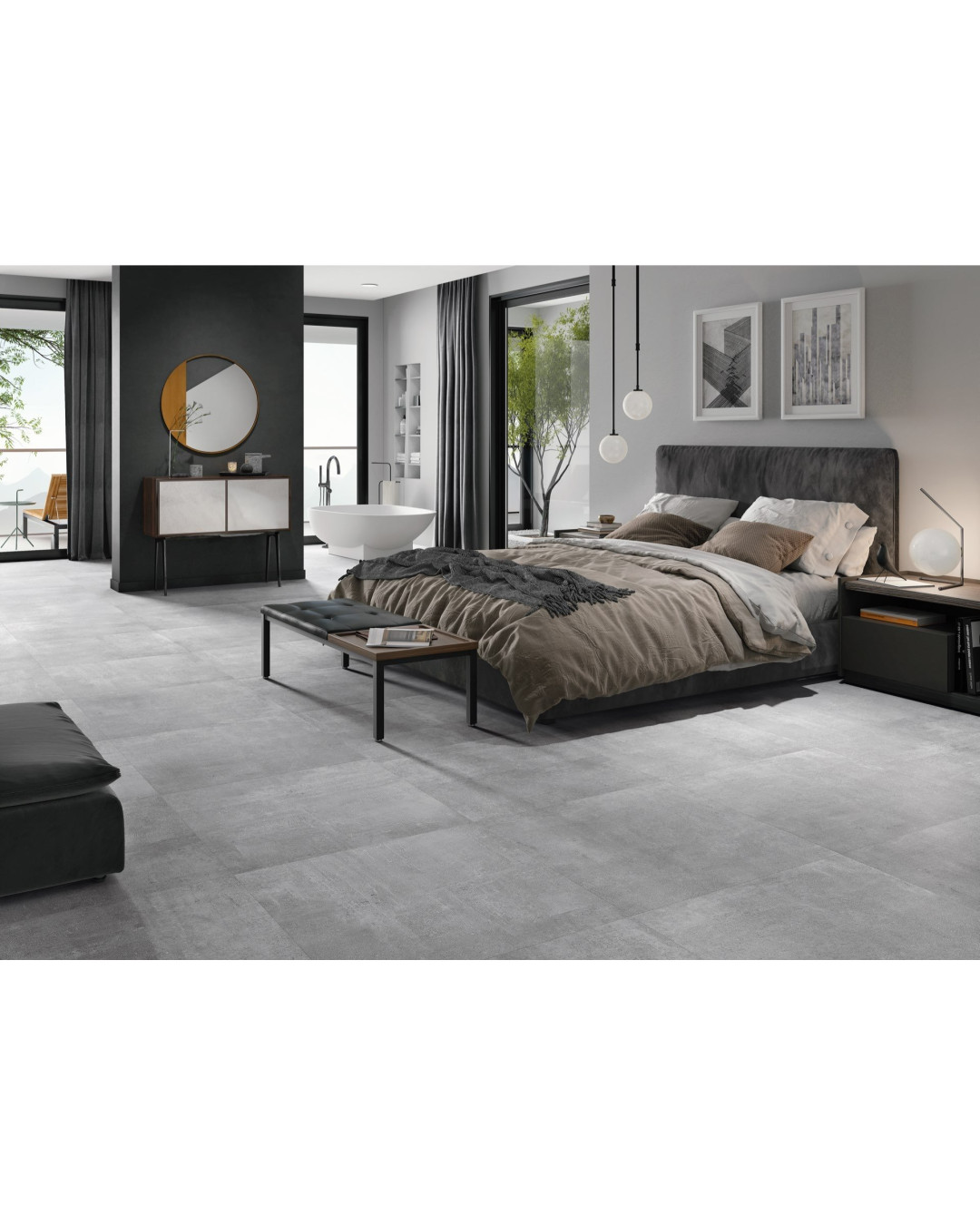 One Grey Mat 75x75 (carton de 1,11 m²)