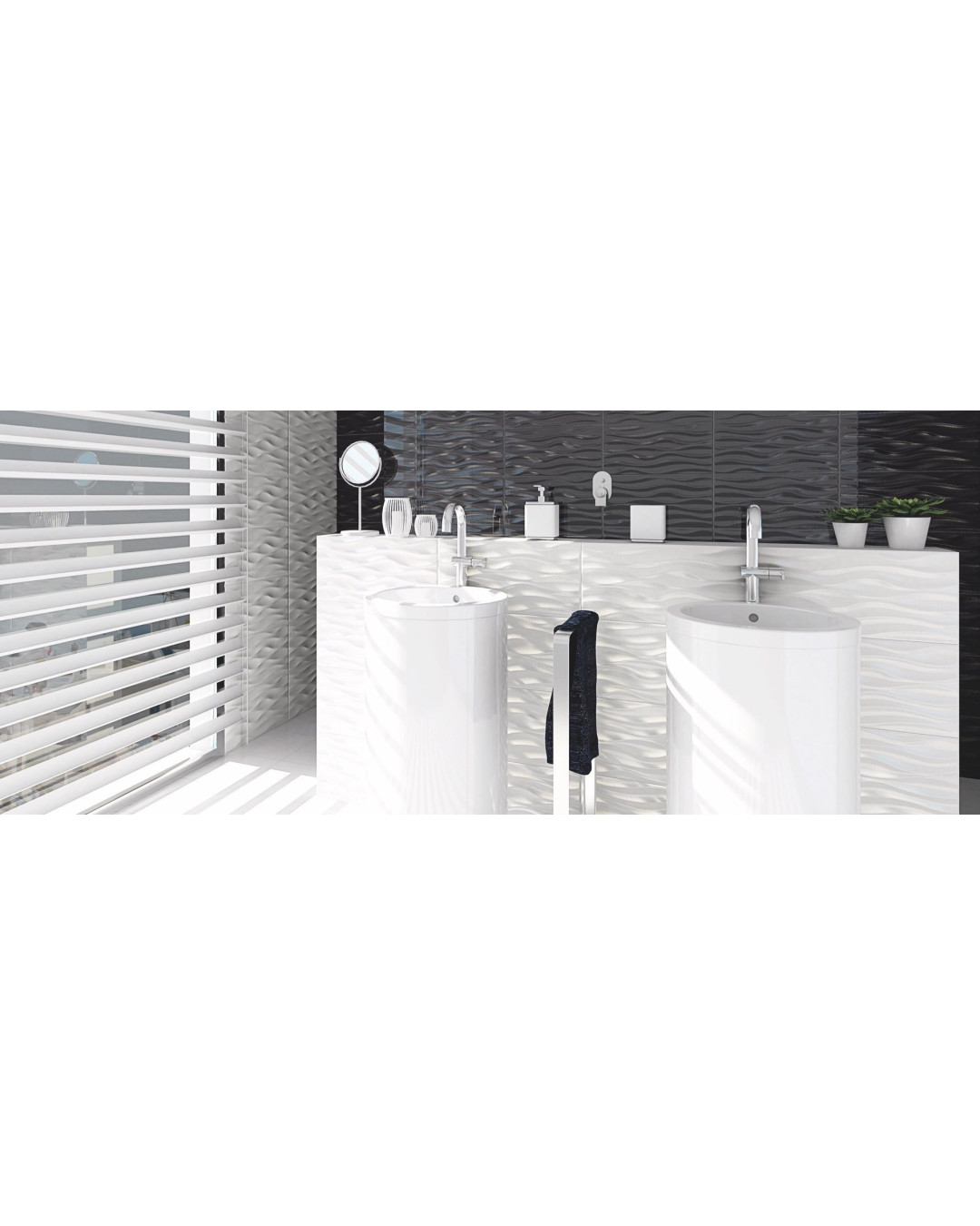 Olas Blanco 25x50 (carton de 2 m²)