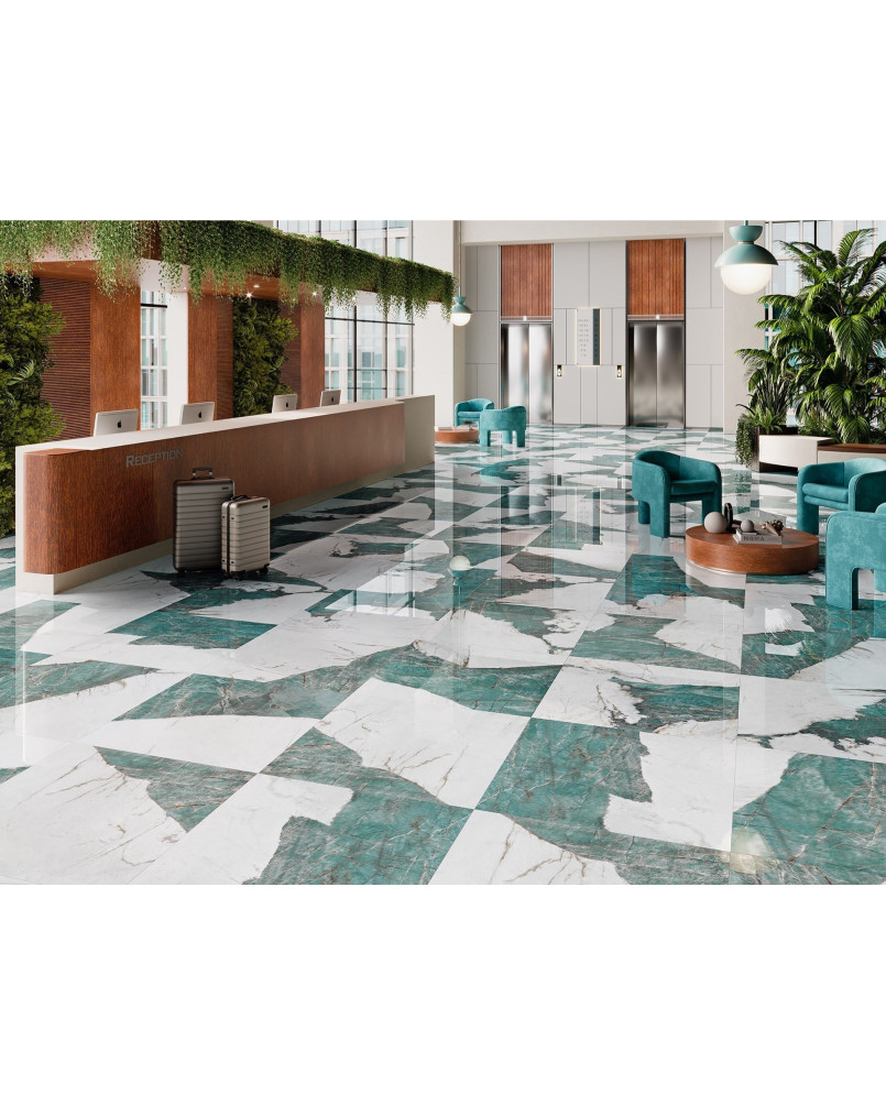 Botanic Poli bords rectifiés 90x90 (carton de 1,61 m²)