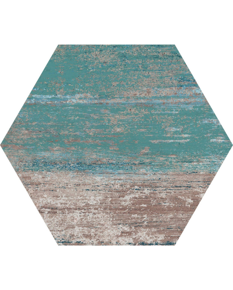 Série Cassis Hexagonal Blue 22x25 (carton de 1,04 m2)
