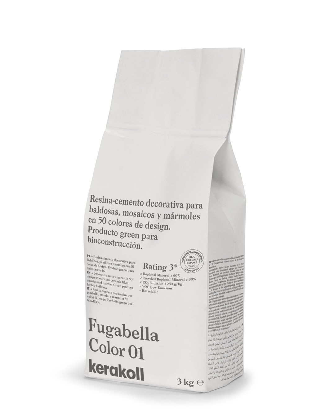 Sac mortier pour joints Kerakoll Fugabella Color 01 - 3Kg