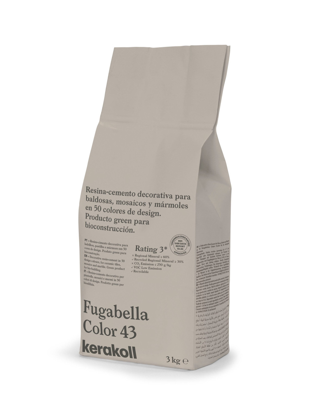 Sac mortier pour joints Kerakoll Fugabella Color 43 - 3Kg