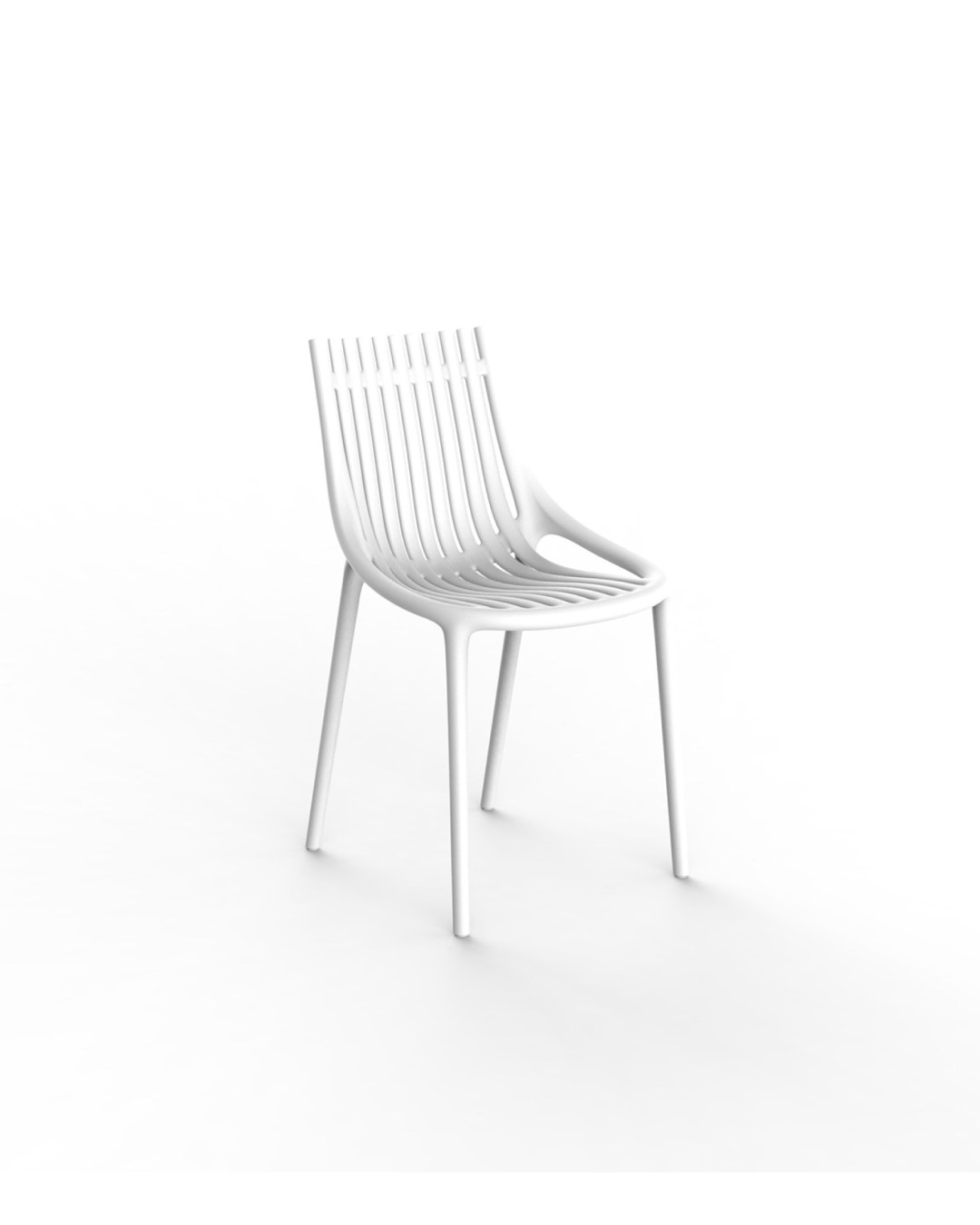 Chaise Vondom Ibiza 46x51x81 - Blanc - Lot de 4 unités