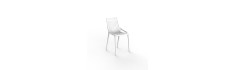 Chaise Vondom Ibiza 46x51x81 - Blanc - Lot de 4 unités