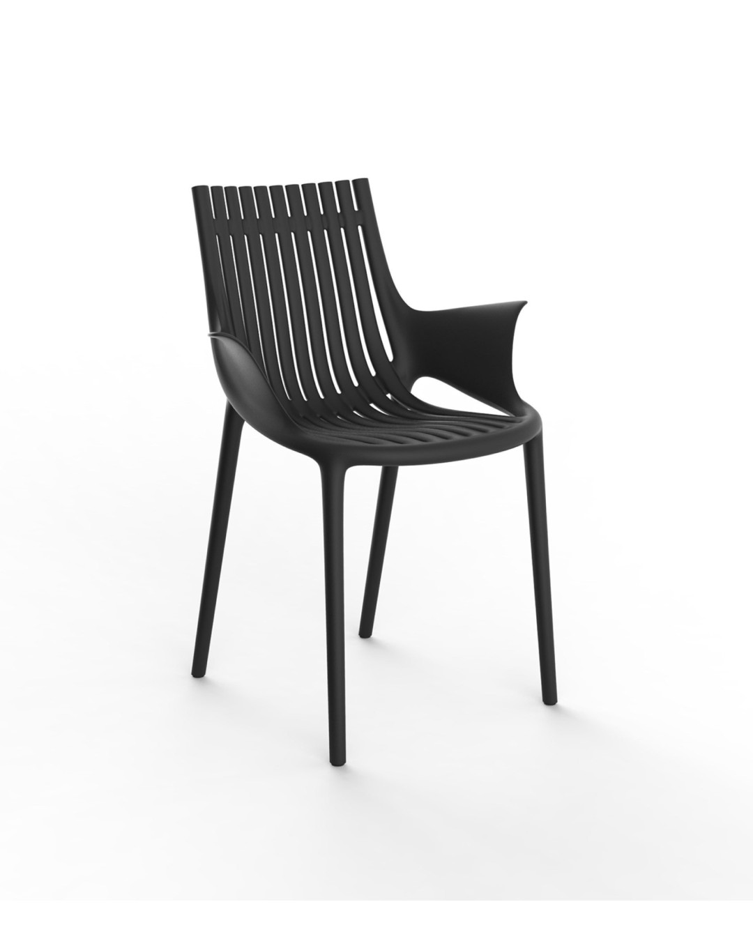 Chaise avec accoudoir Vondom Ibiza 60x51x81 - Noir - Lot de 4 unités