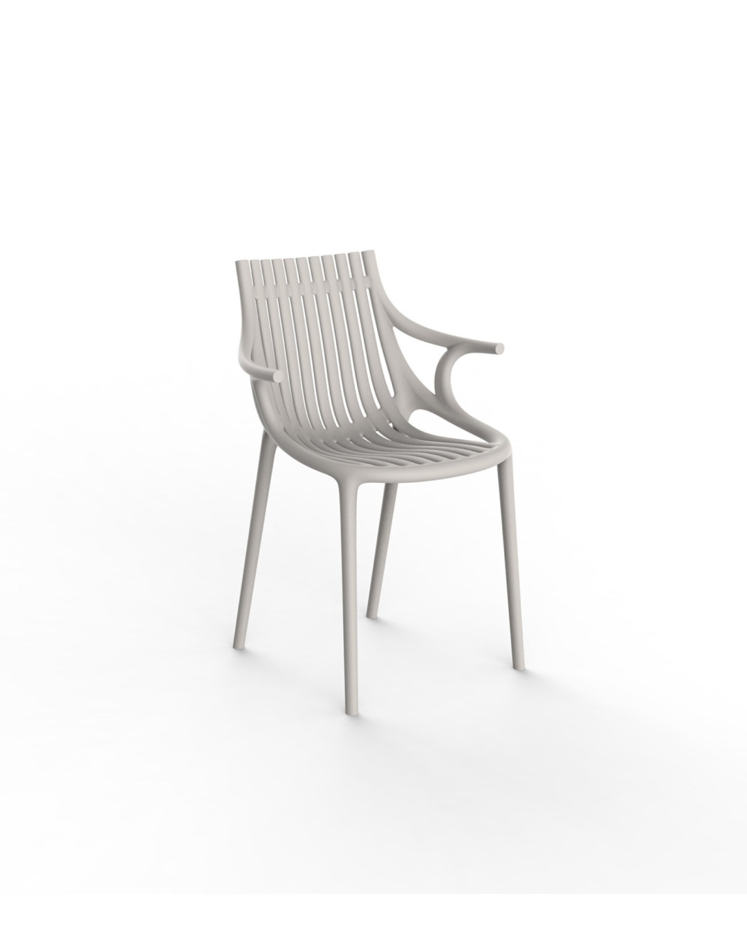 Chaise à bras Vondom Ibiza 57x51x81 - Écru - Lot de 4 unités