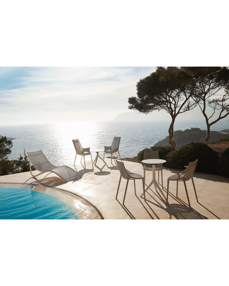 Chaise à bras Vondom Ibiza 57x51x81 - Écru - Lot de 4 unités