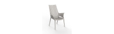 Fauteuil Vondom Ibiza 72x67x91 - Écru - Lot de 4 unités
