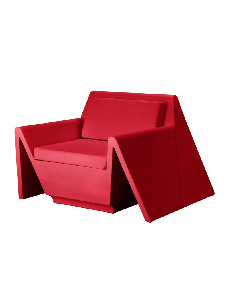 Fauteuil Vondom Rest 110x105x74 - Rouge - Produit écoresponsable