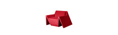 Fauteuil Vondom Rest 110x105x74 - Rouge - Produit écoresponsable