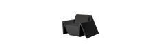 Fauteuil Vondom Rest 110x105x74 - Noir - Produit écoresponsable