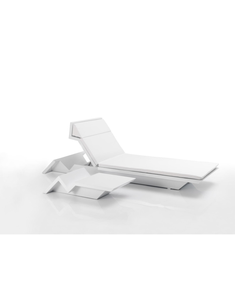 Table basse Vondom Rest Sun Chaise 86,5x50x24 - Blanc - Produit écoresponsable