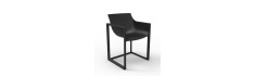 Chaise avec accoudoirs Vondom Wall Street 57x53x80 - Noir - Lot de 2 unités