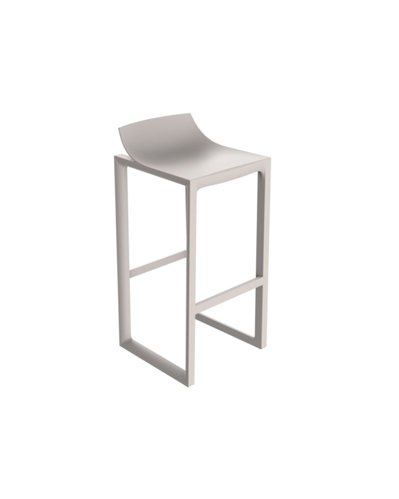 Tabouret Vondom Wall Street 42x42x86 - Écru - Lot de 2 unités