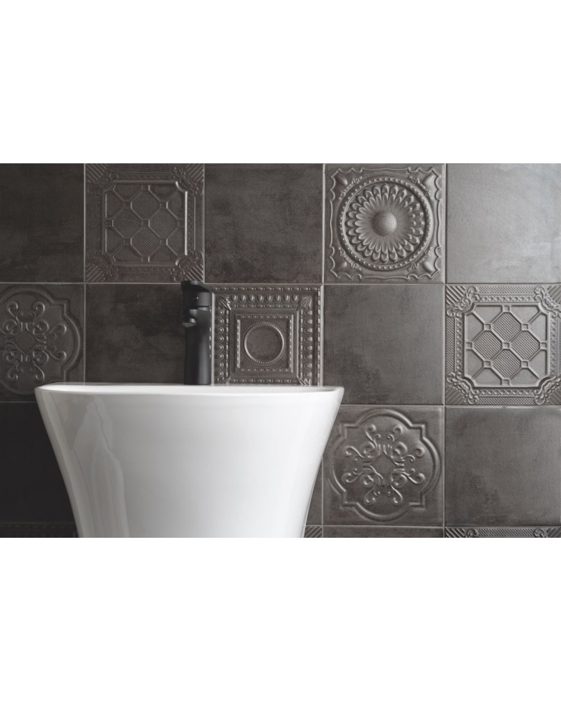 Série Metal Tiles Silver 20x20 (carton de 1 m2)