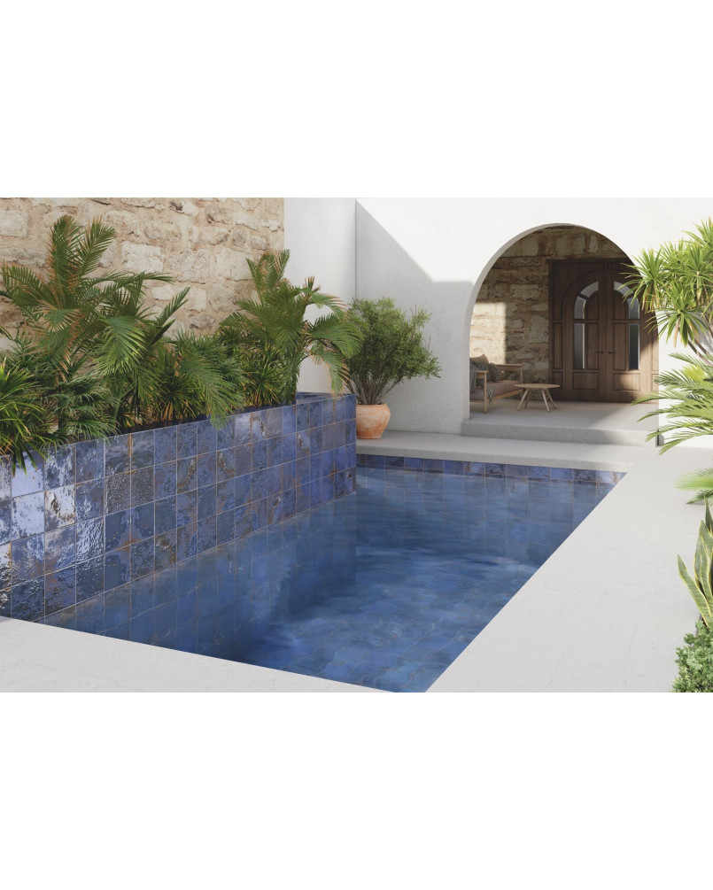 Carrelage style carreaux de ciment Série Meraki Blu 20x20