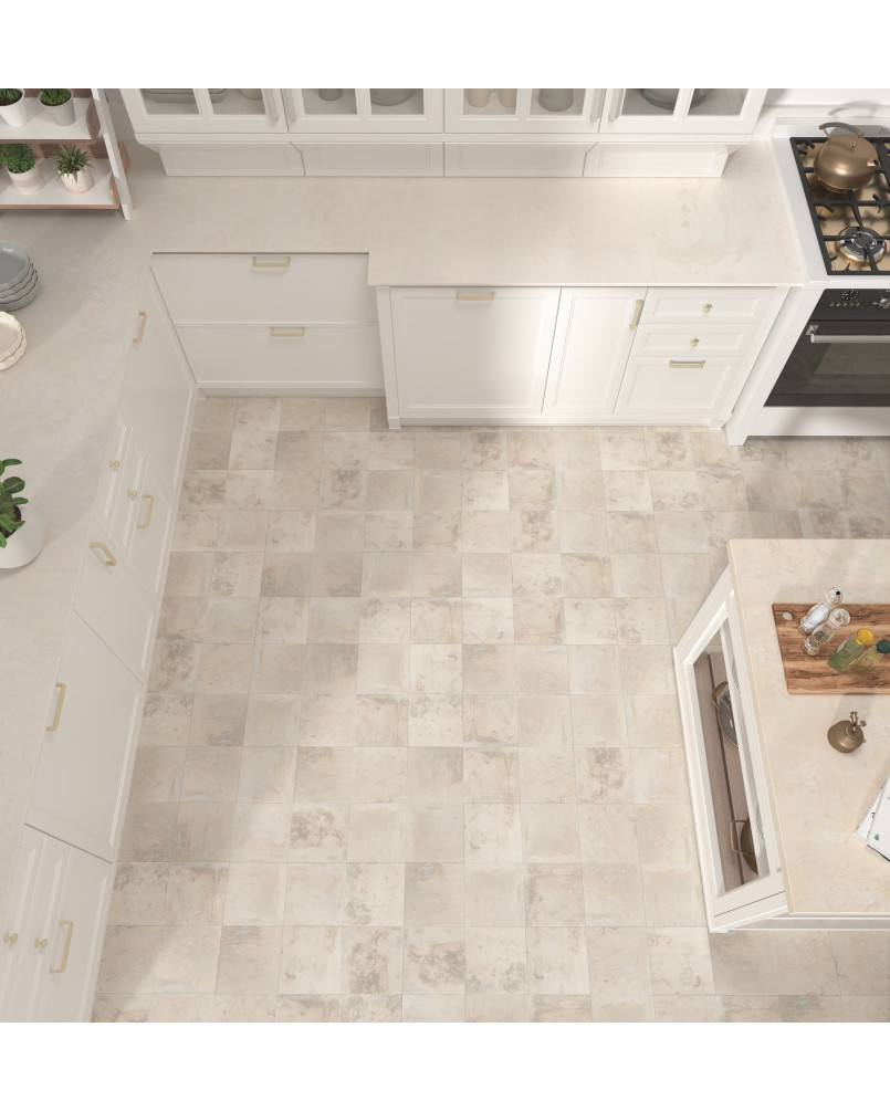 Carrelage style carreaux de ciment Série Land Anthology Land White 20x20