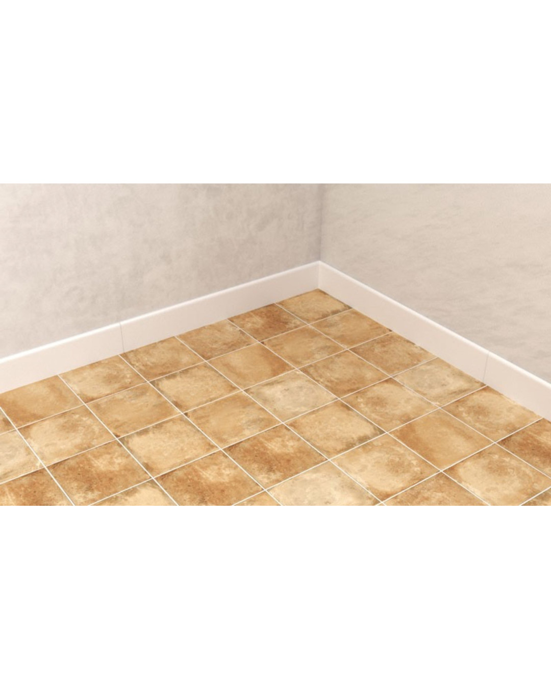 Plinthe carrelage blanc mat uni 8x60 (vendu à l'unité)
