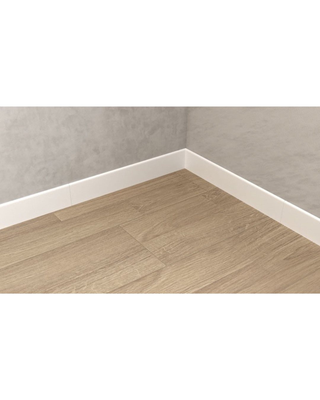 Plinthe carrelage blanc mat uni 10x60 (vendu à l'unité)