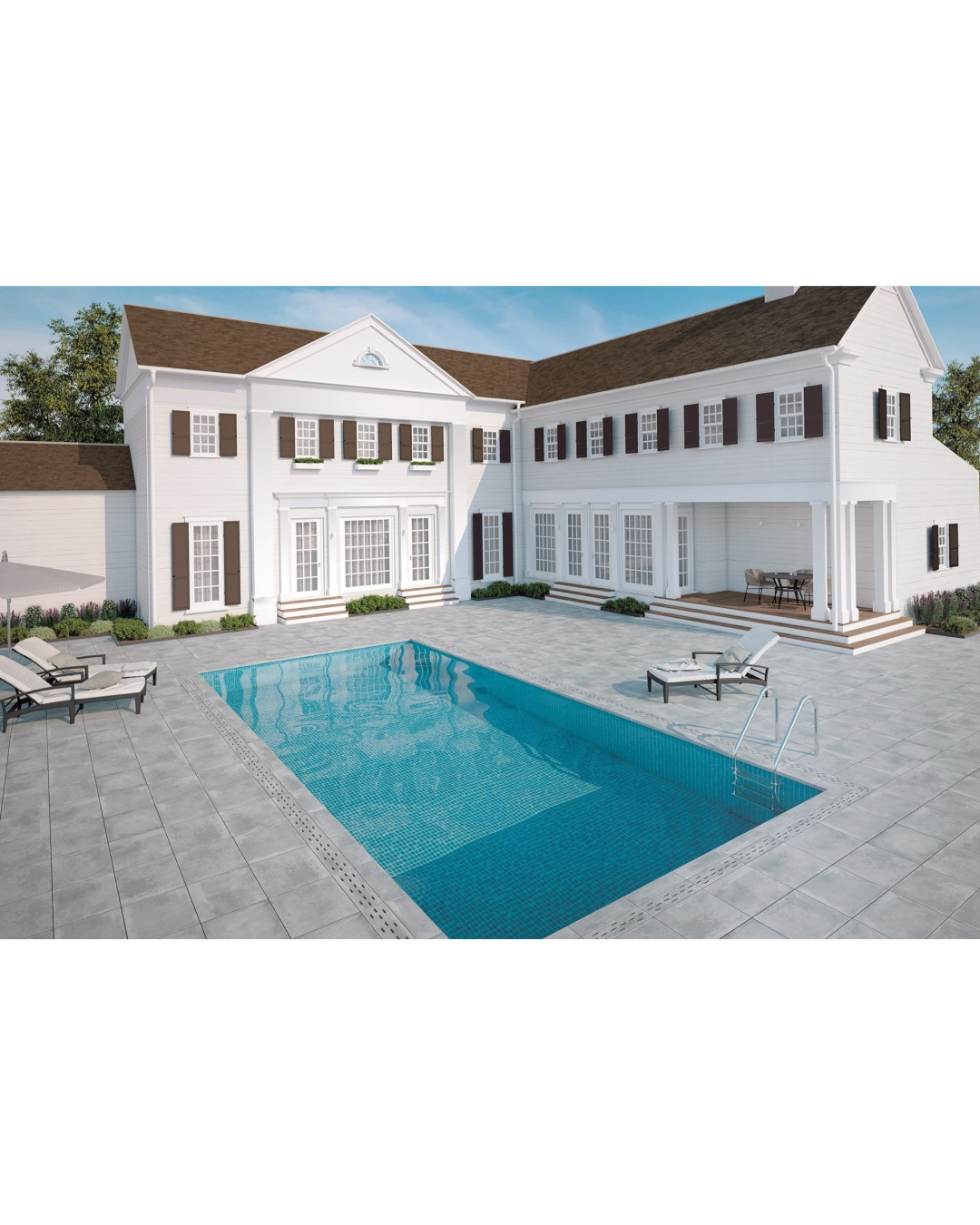 Lot de 15,62 m² de Carrelage 20mm Mustang Grey 61x61