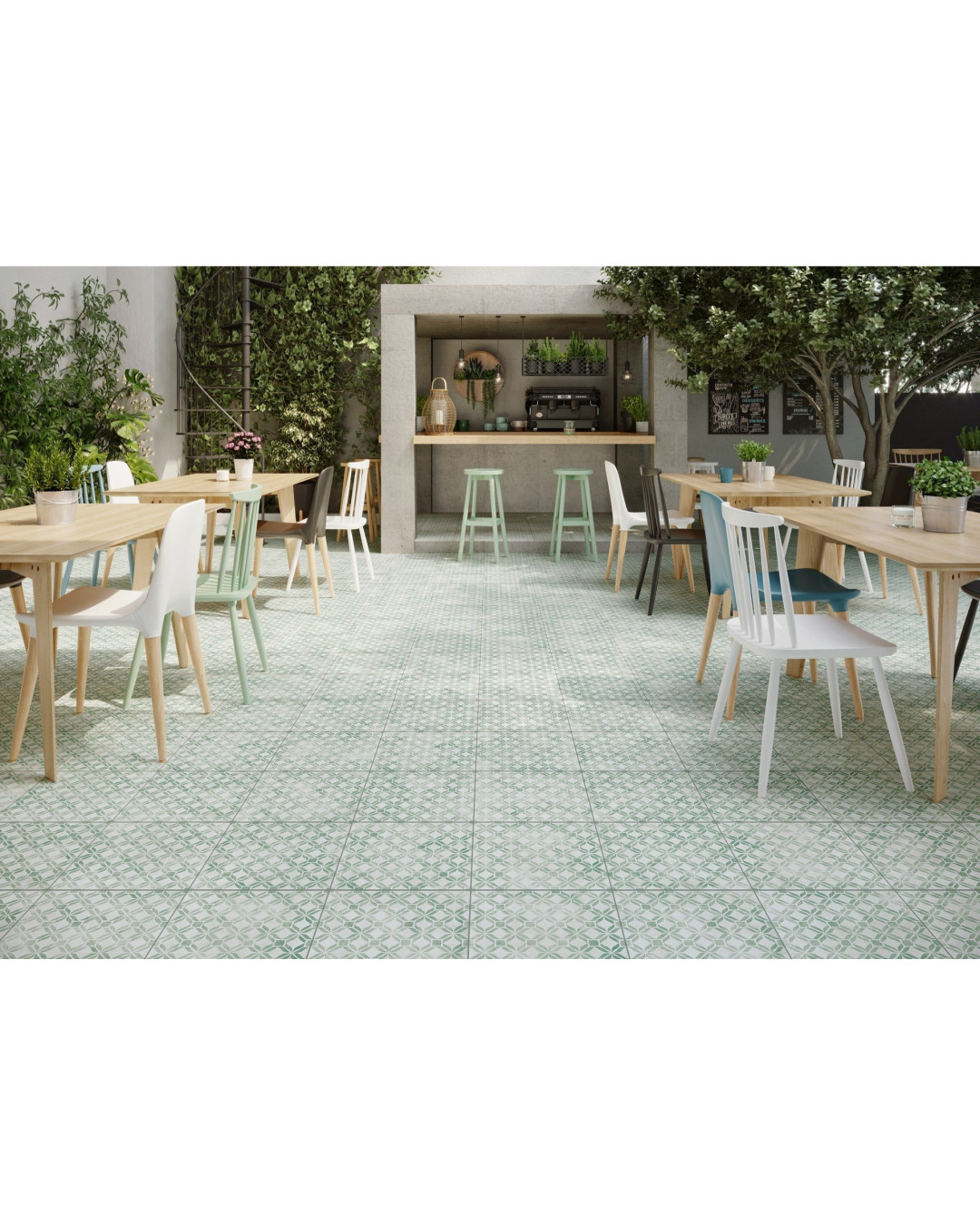 Dalle de terrasse sur plots Fresco Mint 32,9x32,9 (carton de 0,65 m2)