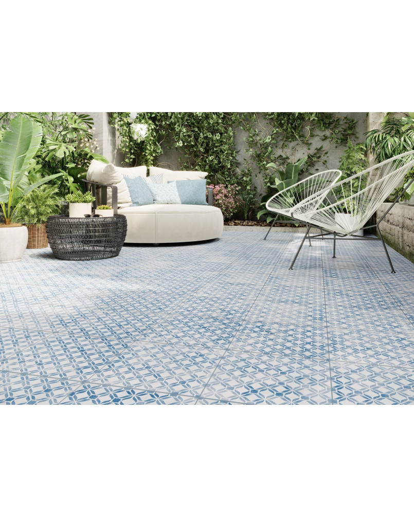 Dalle de terrasse sur plots Fresco Blue 32,9x32,9 (carton de 0,65 m2)
