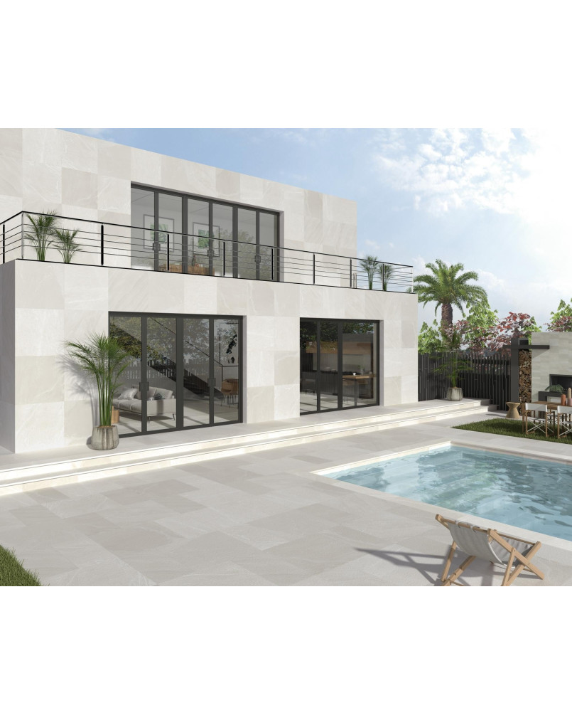 Série Pietrasanta Ivory antidérapant 45x90 (carton de 0,81 m2)