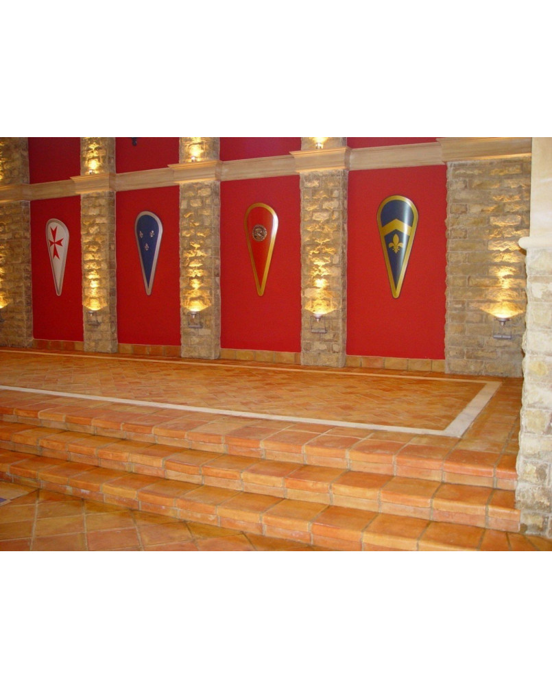 Nez-de-marche Terre cuite fait main Natural 30x34 (vendu à l'unité)