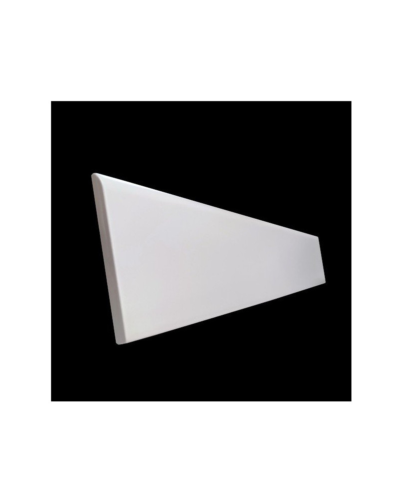 Plinthe carrelage blanc mat uni Mainzu 8x60 (vendu à l'unité)