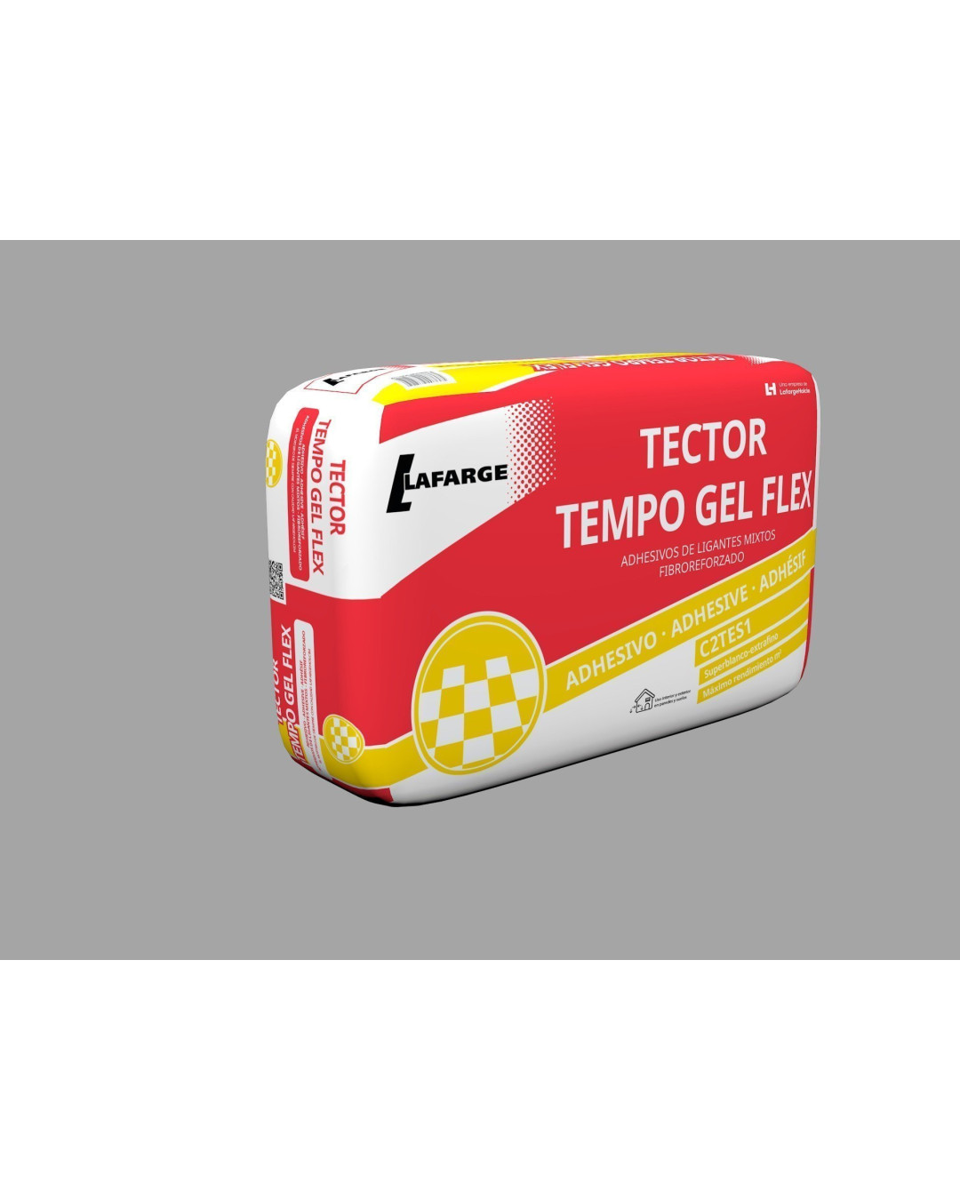 Sac de colle Lafarge Tector Tempo Gel Flex gris C2TES1 25 kilos